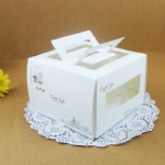 cake box with handle and window